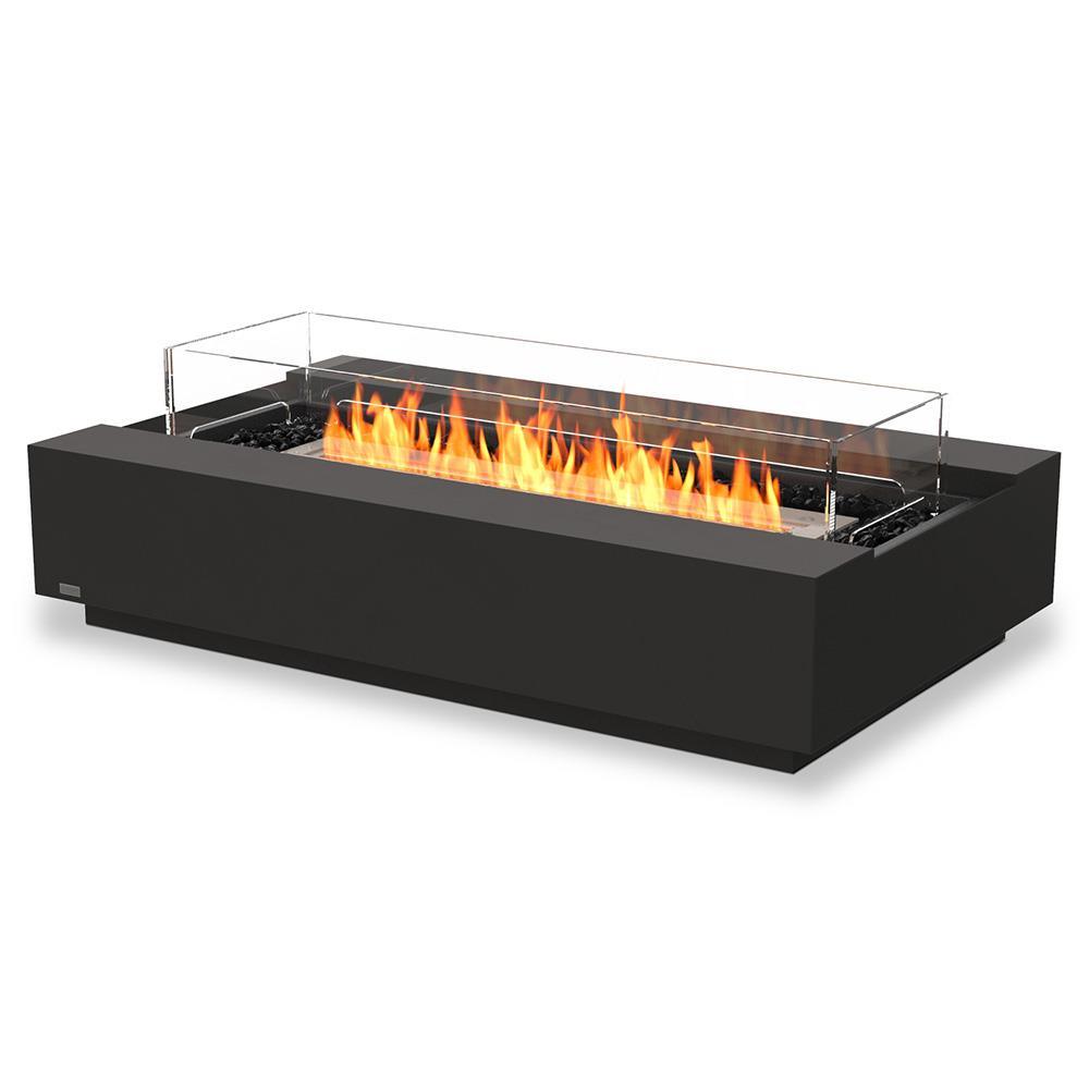 EcoSmart Fire - Cosmo 50" Rectangular Concrete Fire Pit Table - Fire Pit Stock