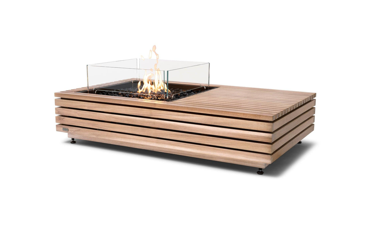 EcoSmart Fire - Manhattan 50" Rectangular Concrete Fire Pit Table - Fire Pit Stock