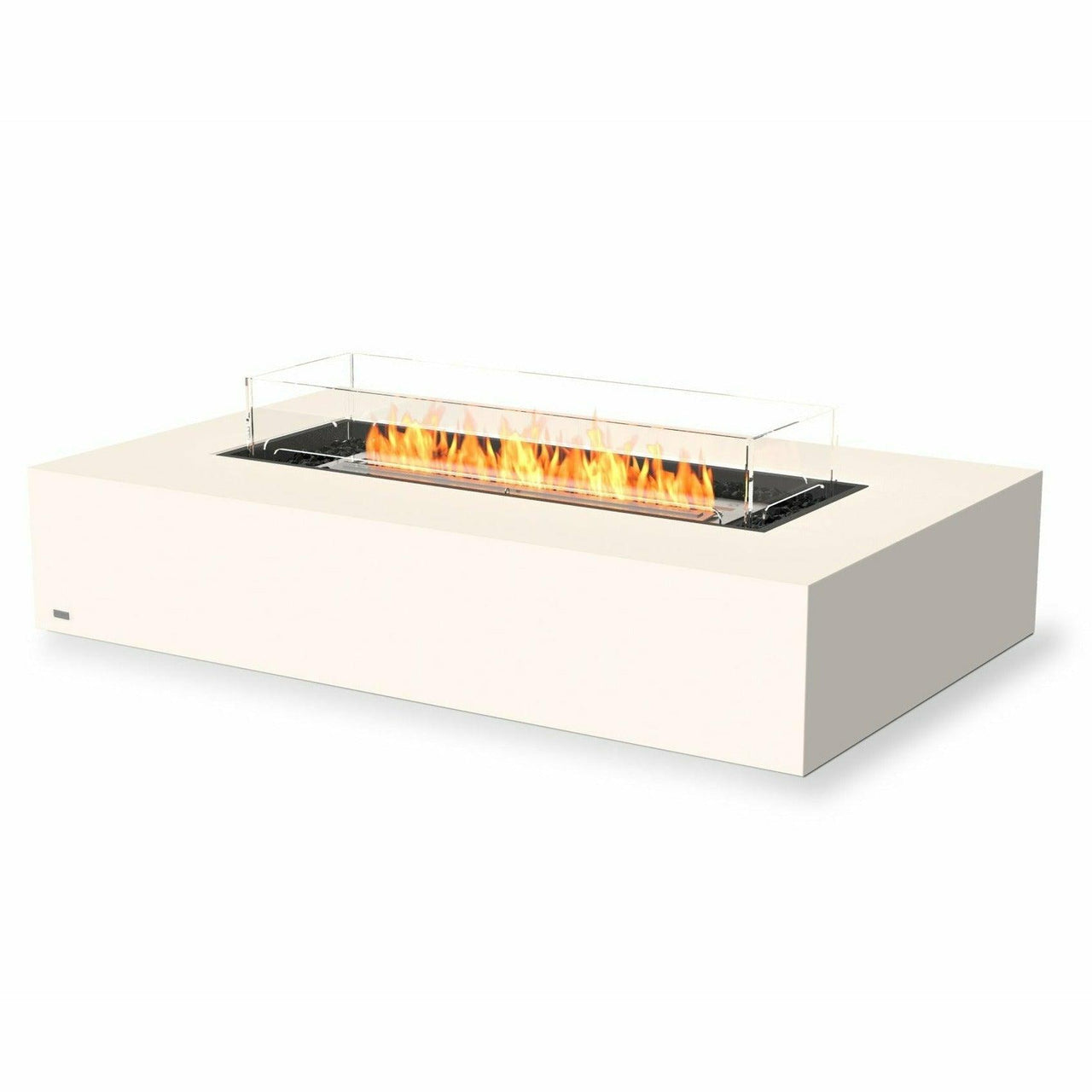 EcoSmart Fire - Wharf 65" Rectangular Concrete Fire Pit Table - Fire Pit Stock