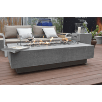 Thumbnail for Elementi - Hampton Rectangle Concrete Fire Pit Table OFG139 - Fire Pit Stock