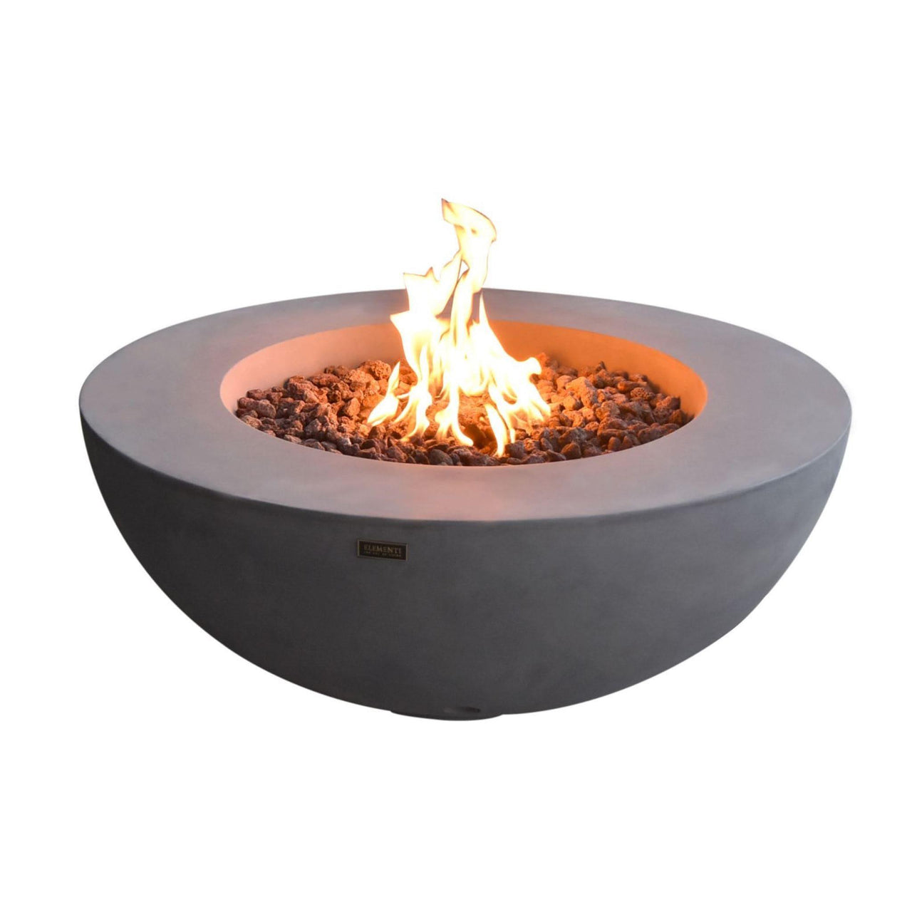 Elementi - Lunar Round Concrete Fire Pit Table OFG101 - Fire Pit Stock