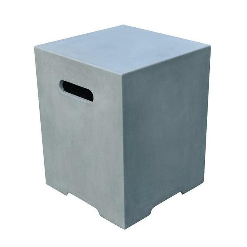 Elementi - Square Concrete Propane Tank Cover ONB01-109 - Fire Pit Stock