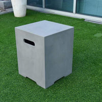 Thumbnail for Elementi - Square Concrete Propane Tank Cover ONB01-109 - Fire Pit Stock