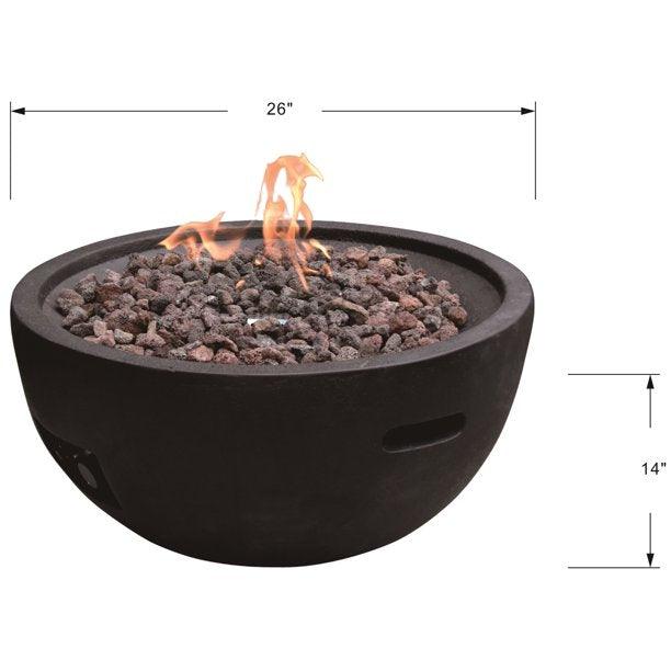 Modeno - Jefferson Concrete Fire Pit Bowl OFG119 - Fire Pit Stock