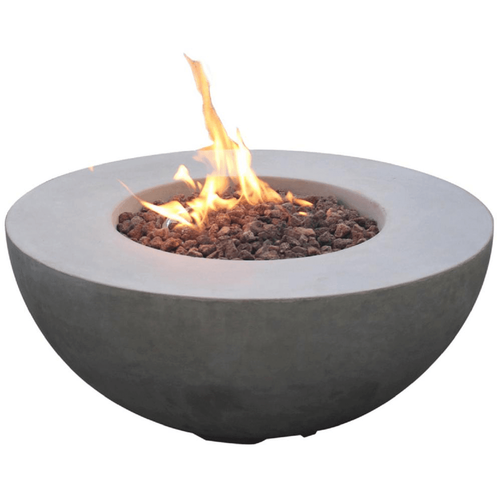 Modeno - Roca Round Concrete Fire Pit Table OFG107 - Fire Pit Stock