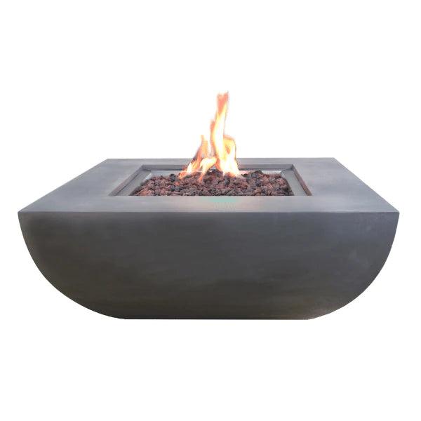 Modeno - Westport Square Concrete Fire Pit Table OFG135 - Fire Pit Stock