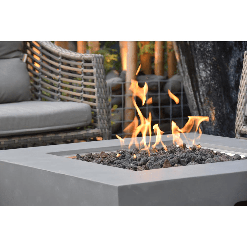 Modeno - Westport Square Concrete Fire Pit Table OFG135 - Fire Pit Stock