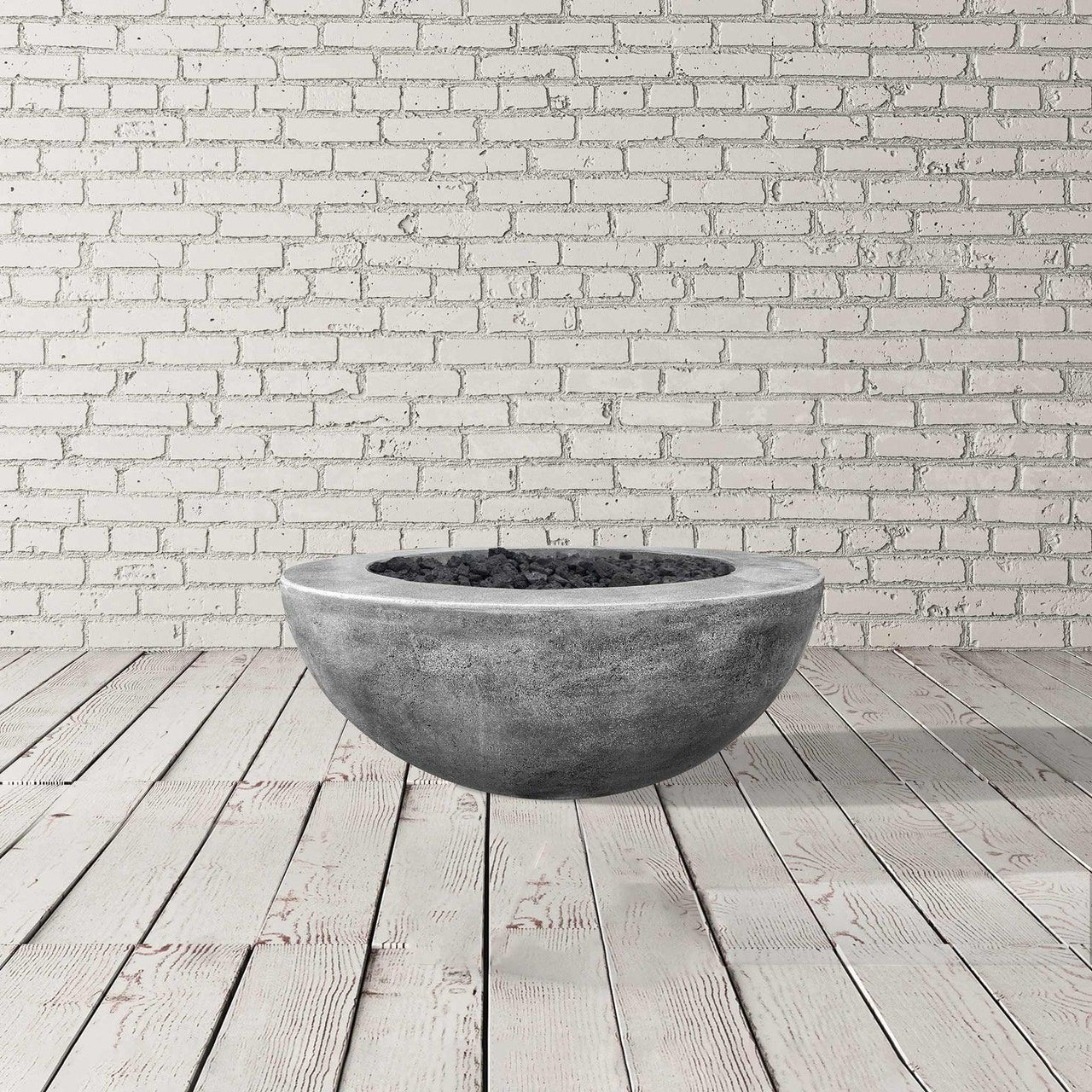 Prism Hardscapes - Moderno Series 5 Round Concrete Fire Bowl - Fire Pit Stock