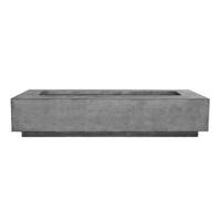 Thumbnail for Prism Hardscapes - Tavola Series 72 Narrow Rectangular Concrete Fire Pit Table - Fire Pit Stock