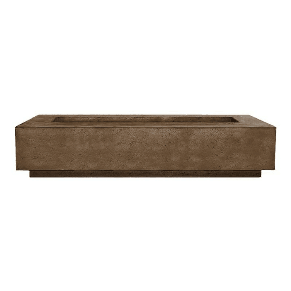 Prism Hardscapes - Tavola Series 72 Narrow Rectangular Concrete Fire Pit Table - Fire Pit Stock