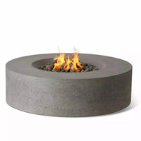 Thumbnail for PyroMania Fire - Genesis Round Concrete Fire Pit Table - Fire Pit Stock