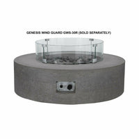 Thumbnail for PyroMania Fire - Genesis Round Concrete Fire Pit Table - Fire Pit Stock