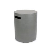 Thumbnail for PyroMania Fire - Introvurt Round Concrete Propane Tank Cover - Fire Pit Stock